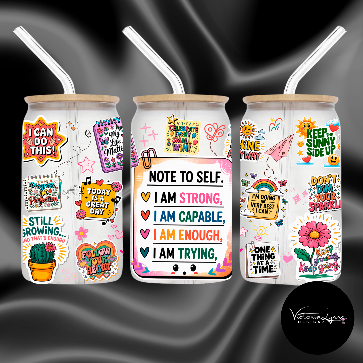Note to Self 16 oz. Glass Mug