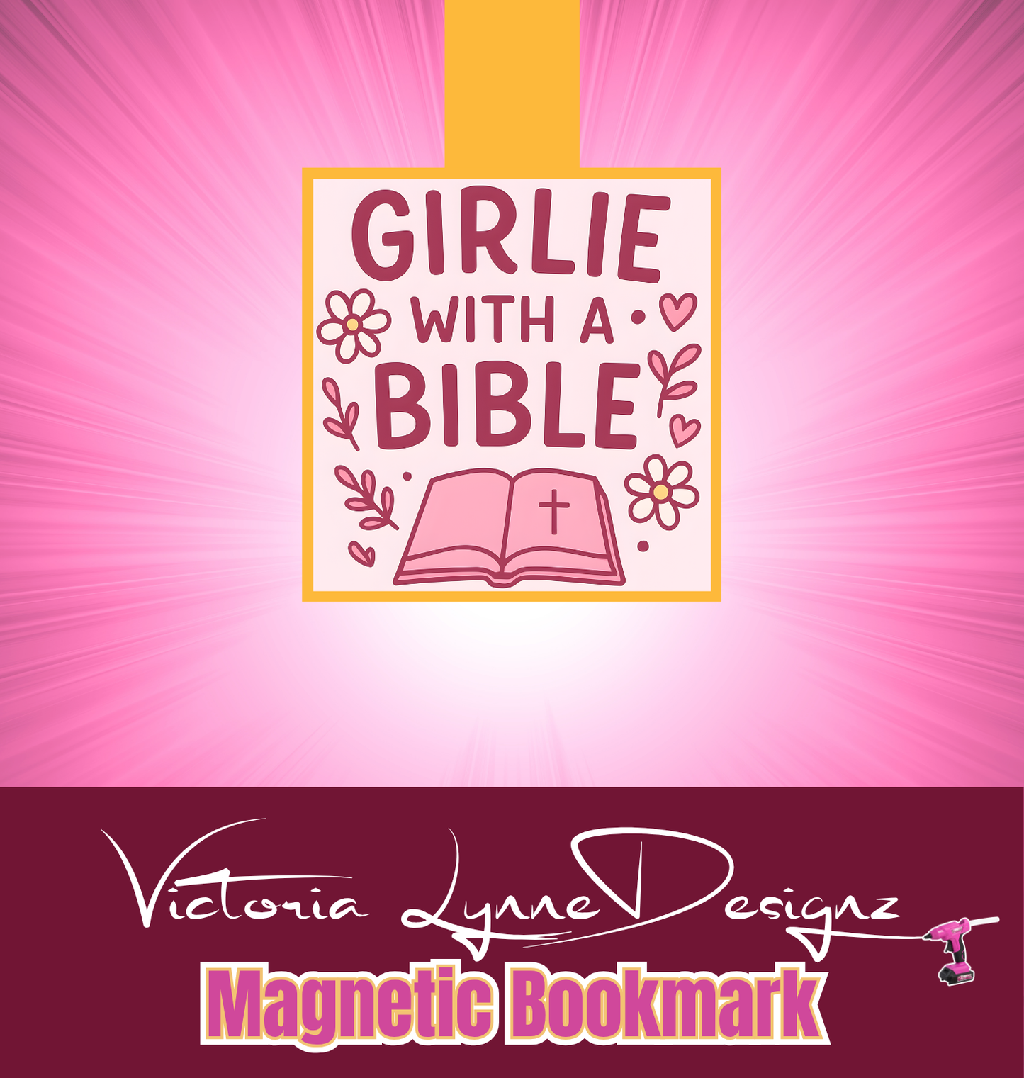Girlie with a Bible Bookmark