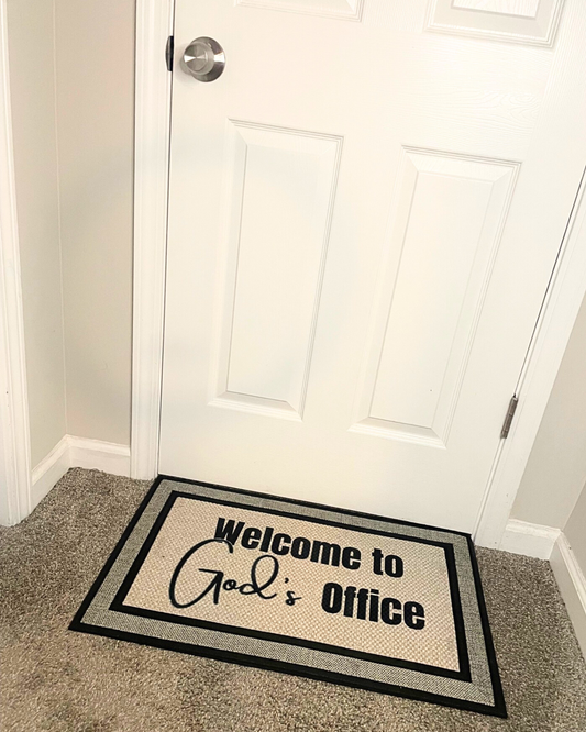 God's Office Mat