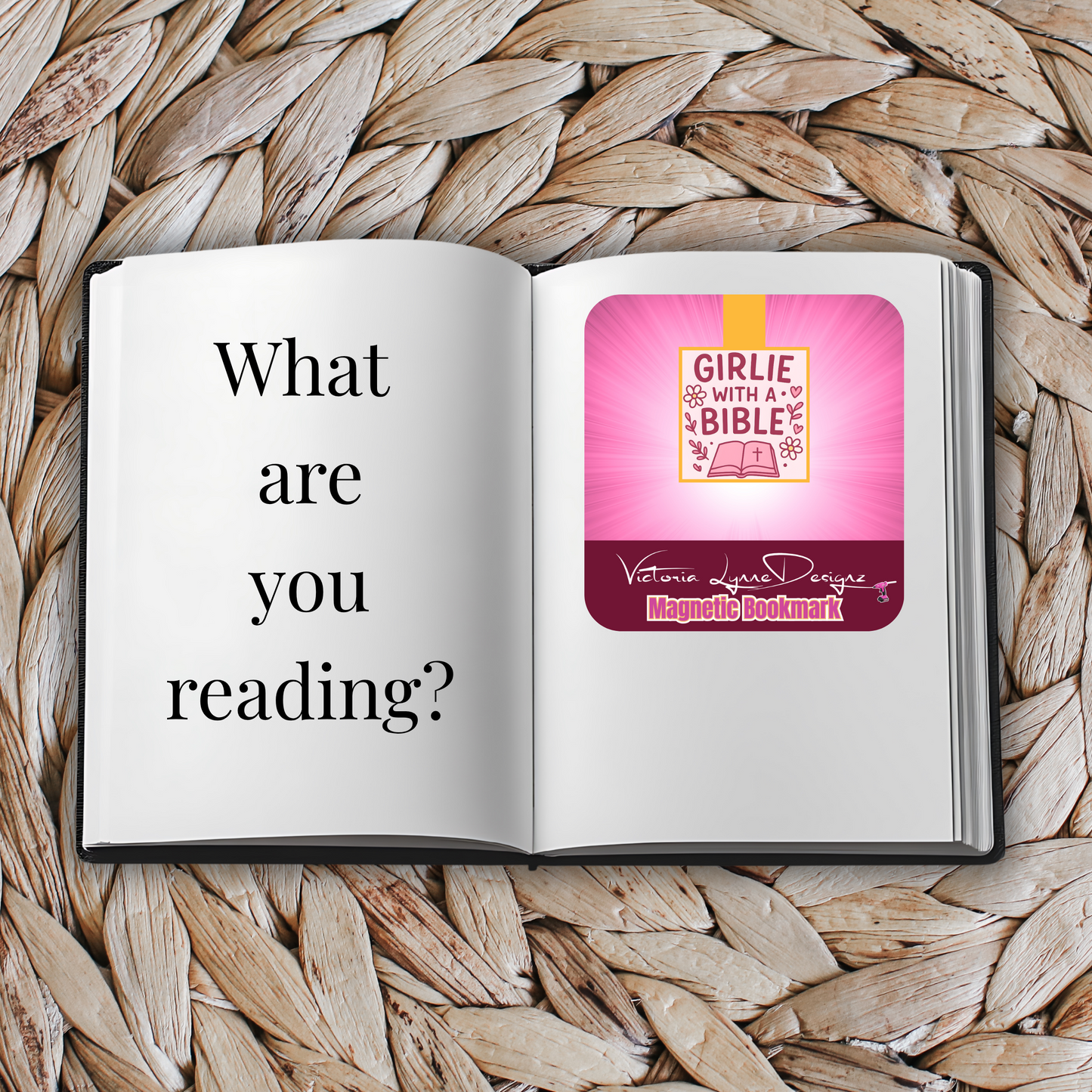Girlie with a Bible Bookmark