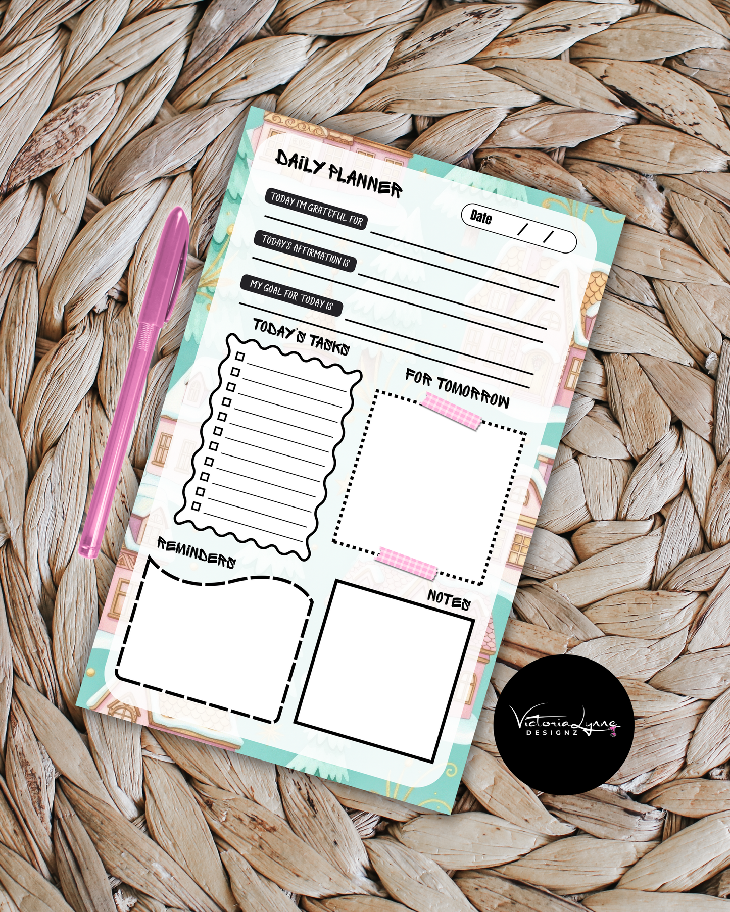 Frosty Pastel Daily Planner