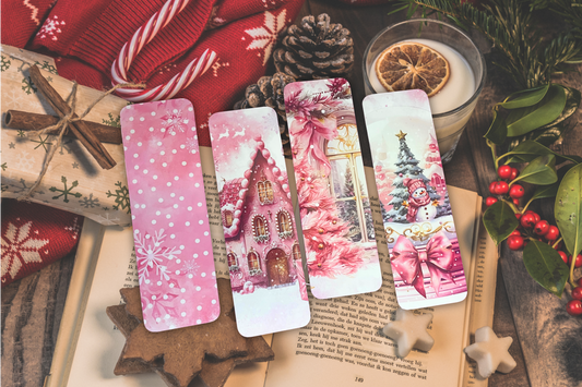 Snowy Pink Dream Bookmark Set